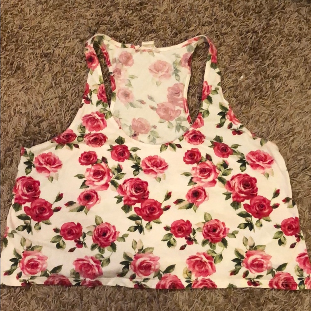 ☀️ Floral Crop Tanktop